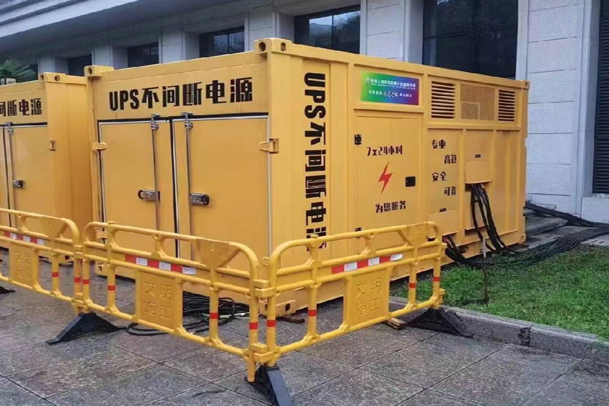 宜春发电机租赁施工现场