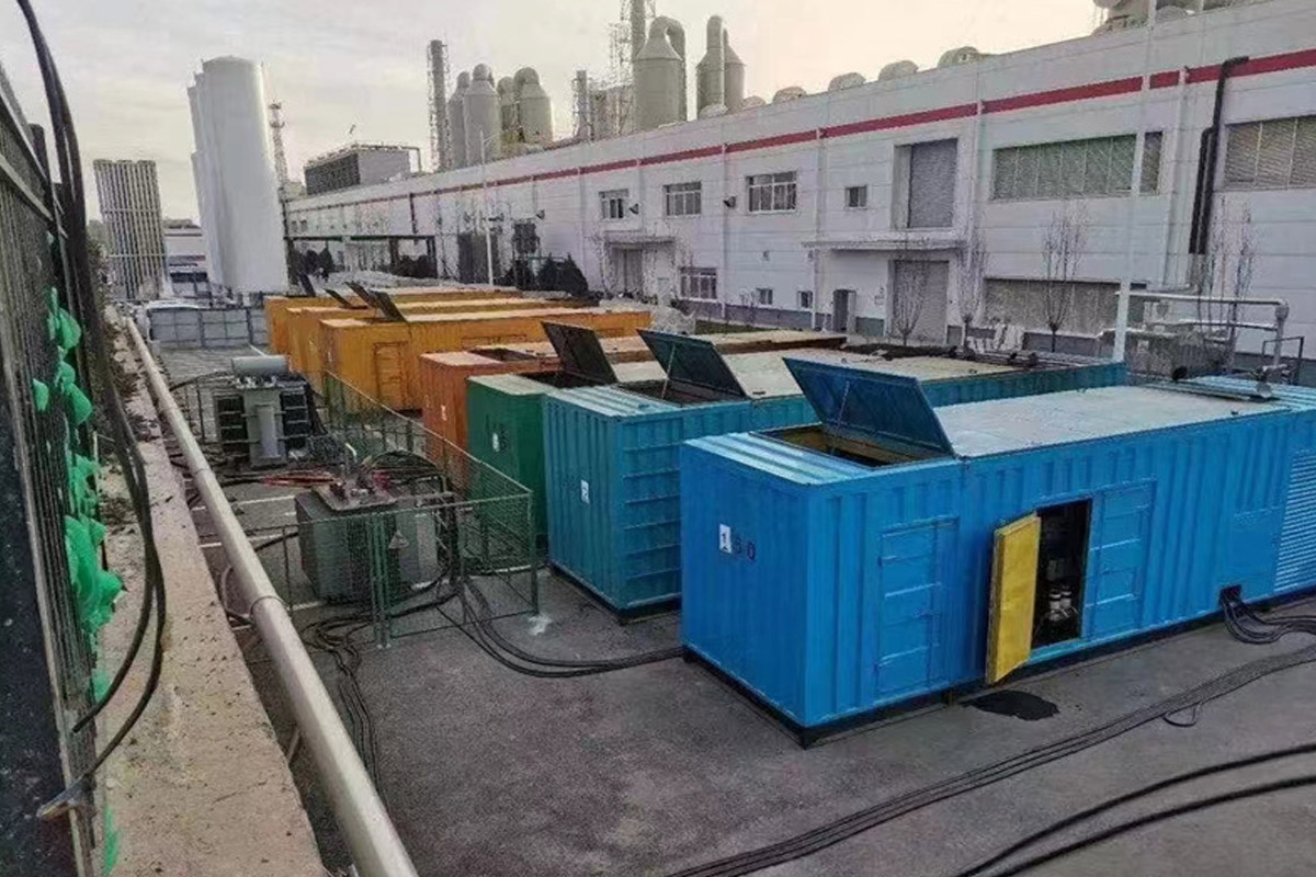 宜春发电机租赁施工现场